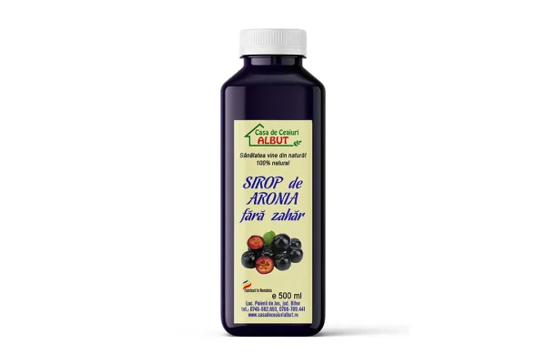 Sirop de aronia fara zahar supliment alimentar